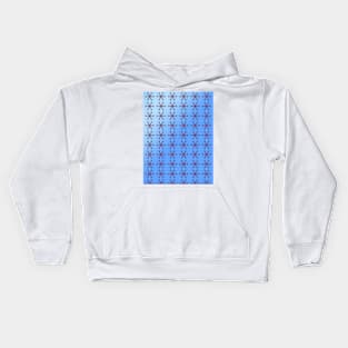 Cute geometric pattern of colorful snowflakes Kids Hoodie